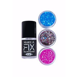 Kit Ilumina 3 Glitter + Cola Glitter Make A