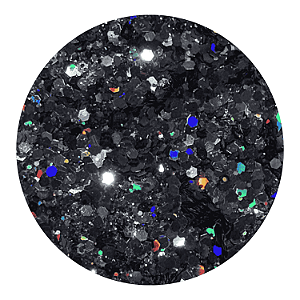 Glitter Preto Midnight Holográfico 3g