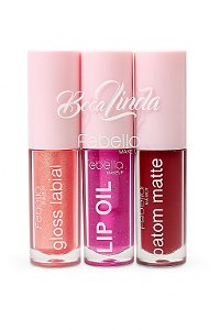 Kit Lip Oil Gloss Batom Linda