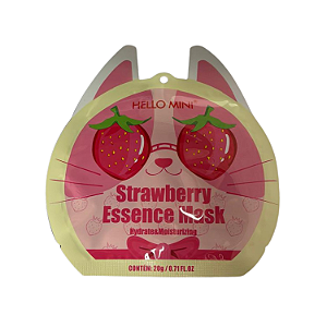 Máscara Facial Hidratante Morango Hello Mini