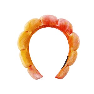 Tiara Nuvem Almofadada Skin Care Candy Degradê Laranja