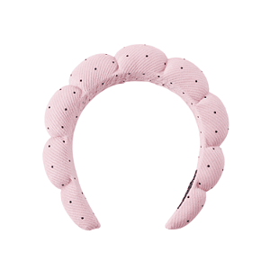 Tiara Nuvem Almofadada para Skin Care Cor Rosa Claro