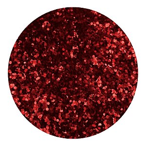 Glitter Mini Confete Flocado Vermelho Brilhante