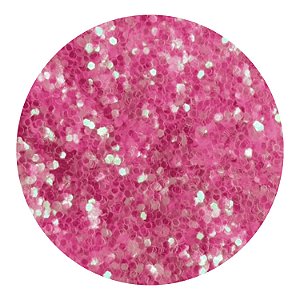 Glitter Mini Confete Flocado Rosa Flamingo