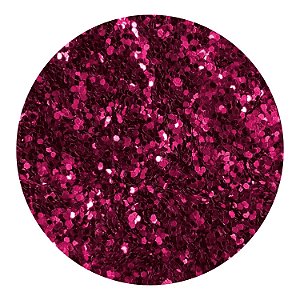 Glitter Mini Confete Flocado Rosa Azaleia
