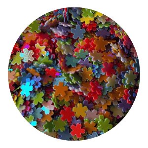 Glitter Mini Confete Paête Colorido Florzinha