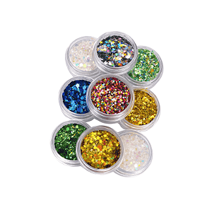 Coleção de Glitter Oficial Vibra Brasil Festival (9 Cores)