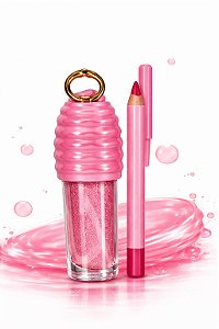 Lip Gloss Shiny Com Contorno Labial Cor 3 Bobbi Rara