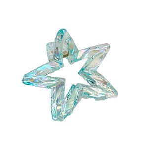 Presilha Piranha Estrela Holografica Azul