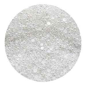 Strass Pedrinhas Meia Perola