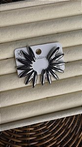 Brinco Feminino Pontas Aço Inoxidável Prata Acessório Joia