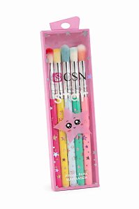 Pincel Para Maquiagem Kit Com 5 Star