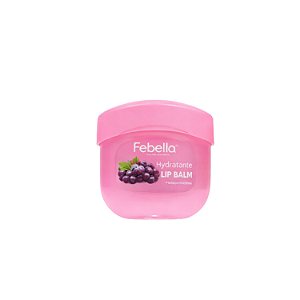 Lip Balm Potinho Hidratante Frutas Grape Vaselina Febella