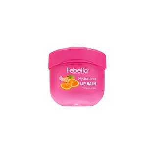 Lip Balm Potinho Hidratante Frutas Orange Vaselina Febella