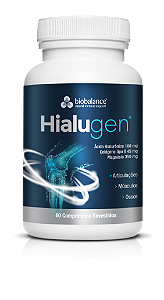 Hialugen 60 Cápsulas - Suplemento alimentar de Colágeno Tipo II, Ácido Hialurônico e Magnésio de Alta Absorção