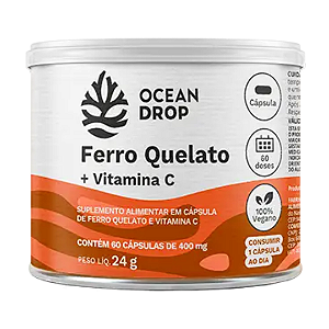 Ferro Quelato com Vitamina C Ocean Drop