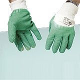 LUVA BANHO LATEX VERDE - PAR