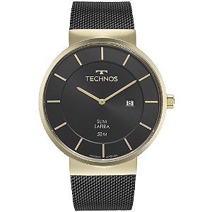 Relógio Technos Masculino Slim Bicolor