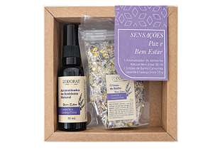 Kit Sensações Bem Estar - Aromatizador 30 mL - Cristais 50g