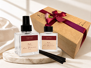 Kit Fragrância La Femme - Difusor e Home Spray de 100 mL