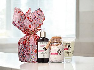 Kit Presente - Gerânio - Lenço estampado