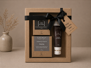 Kit Barbear Masculino L’Odorat – Sabão de Barbear, Gel Pós-Barba e Sabonete Vegetal