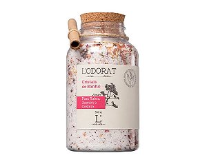 Cristais de Banho - Rosa Rubra Jasmim e Gerânio - 350 g