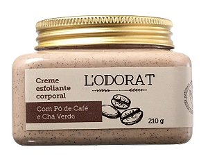 Creme Esfoliante Corporal com Pó de Café Natural 210 g + Espátula de Madeira