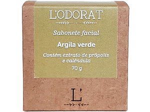 Sabonete Facial Vegetal em Barra - Argila Verde - 70g