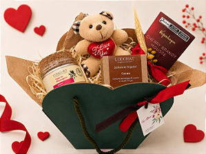 Kit Dia dos Namorados - Vela de Massagem, Chocolate e Sabonete