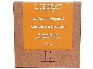 Sabonete Vegetal em Barra - Cenoura e Urucum - 100 g