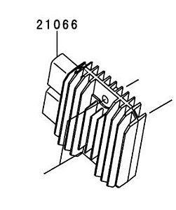 REGULADOR VOLTAGEM NINJA ZX-6R / NINJA ZX-10R - 21066-0731