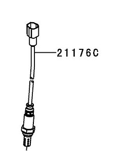 SENSOR OXIGÊNIO (SONDA LAMBDA) KAWASAKI NINJA 250R - 21176-0136