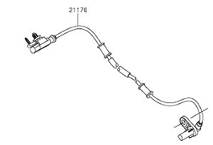 SENSOR VELOCIDADE RODA TRAS - 21176-0774