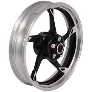 RODA DIANTEIRA PRETO E PRATA KAWASAKI Z1000 / 2010 A 2013 - 41073-0157-18