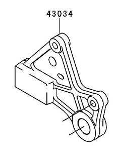 FIXADOR CALIPER FREIO TRAS - 43034-0037