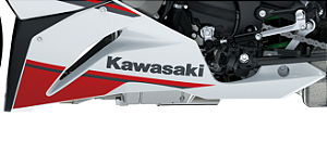 CARENAGEM LATERAL SUPERIOR ESQUERDA EBONY NINJA ZX-6R - 55059-5074