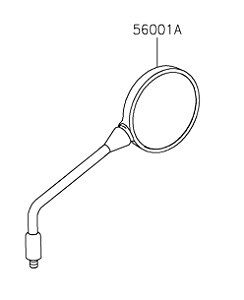 ESPELHO RETROVISOR DIREITO - 56001-0446