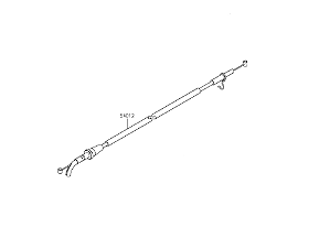 CABO ACELERADOR ABERTO (A) KAWASAKI Z500 - 54012-0735