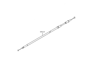 CABO ACELERADOR FECHADO (B) KAWASAKI Z500 - 54012-0736