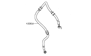 MANGUEIRA FREIO (BOMBA ABS / PINÇA DIANTEIRA ) KAWASAKI NINJA 400 / 2019 a 2022 - 43095-1488