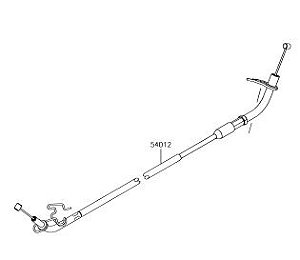 CABO ACELERADOR (B) FECHADO NINJA H2 / 2019 A 2020 - 54012-0663