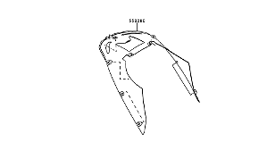 CARENAGEM ACABAMENTO FRONTAL INTERNO KAWASAKI NINJA ZX-10R / 2011 a 2015 - 55028-0335