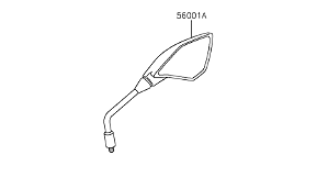 ESPELHO RETROVISOR DIREITO Z900 / A PARTIR 2026 - 56001-0467