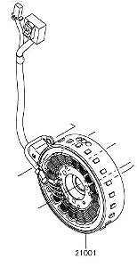 GERADOR / ESTATOR - 21001-0630