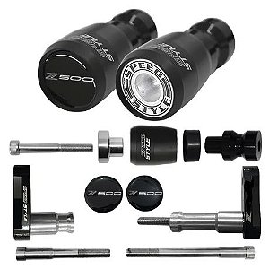 SLIDER DIANTEIRO SPEED STYLE KAWASAKI Z500 PRETO FOSCO - SLKW9584APRF