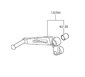 PEDAL CÂMBIO KAWASAKI Z900 / A PARTIR DE 2026 - 13236-0865