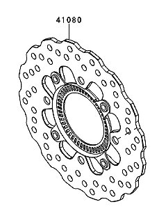 DISCO DE FREIO TRASEIRO ABS - 41080-0681