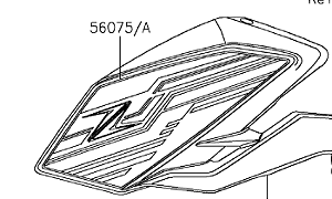 ADESIVO PROTETOR ESQUERDO Z400 - 56075-7817