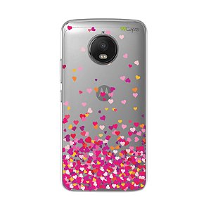 Capa Case Capinha para Motorola Moto G5S - Corações Rosa - 99capas -  Capinhas e cases personalizadas para celular